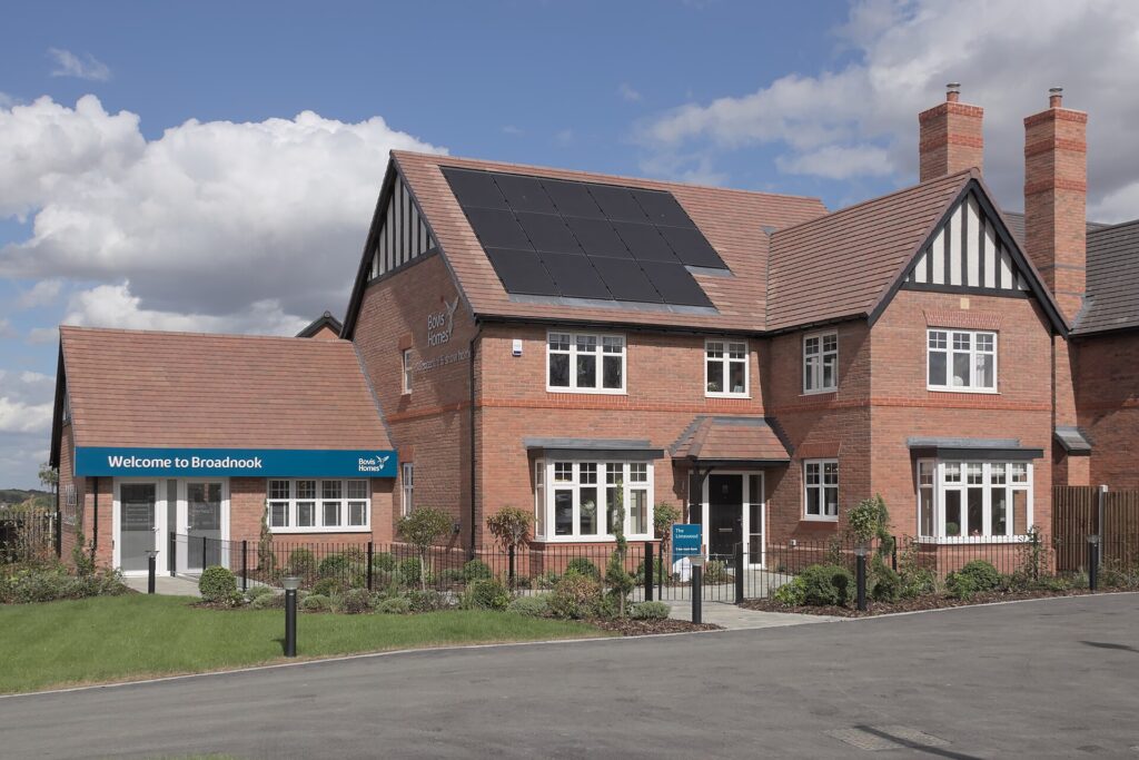 Demo photograph: newly built homes on a residential development